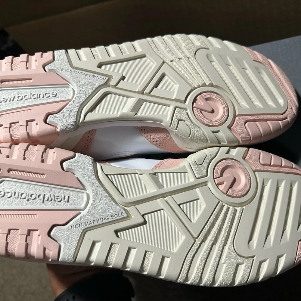 ✅New Balance 550 White Pink GSB550CD GS Size 6.5 Unisex Kids Women New Vintage - Picture 5 of 8